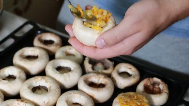 Пълнени гъби за готвене