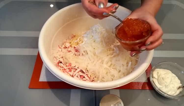 Afegiu el caviar a coure