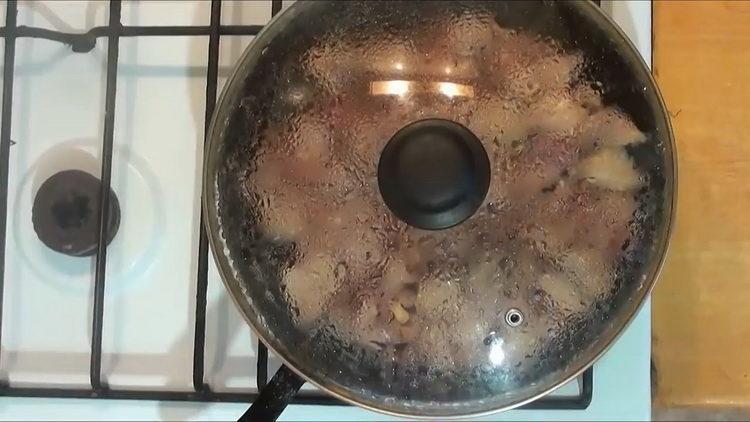 streichen Sie die Zutaten aus