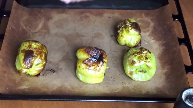 Prepare pimentas para cozinhar