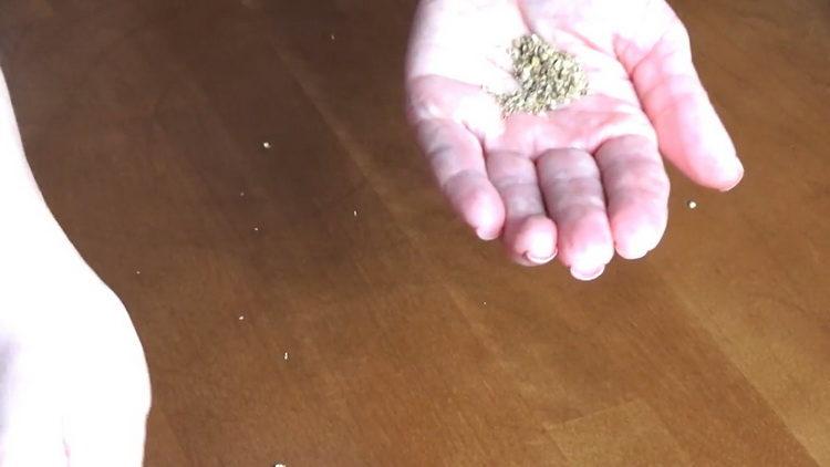 Prepare os ingredientes para cozinhar.