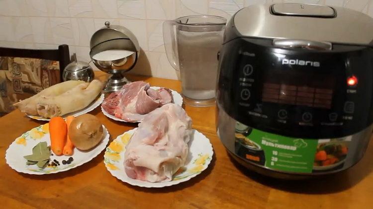 Cozinhar aspic em um fogão lento, receitas