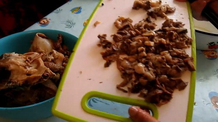 Hacka kött för matlagning