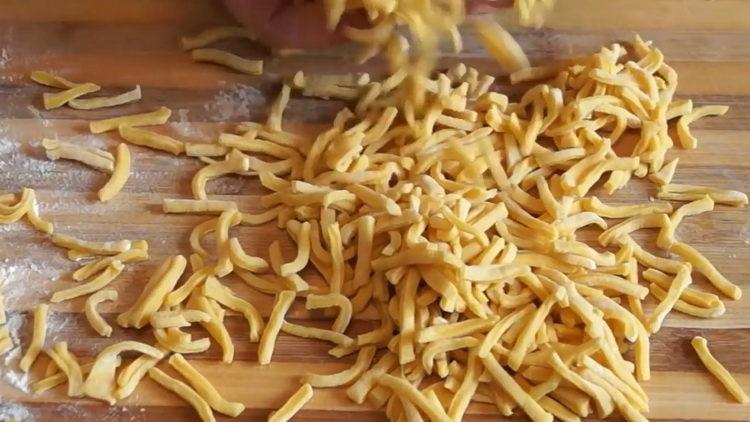 Prepare a massa para cozinhar