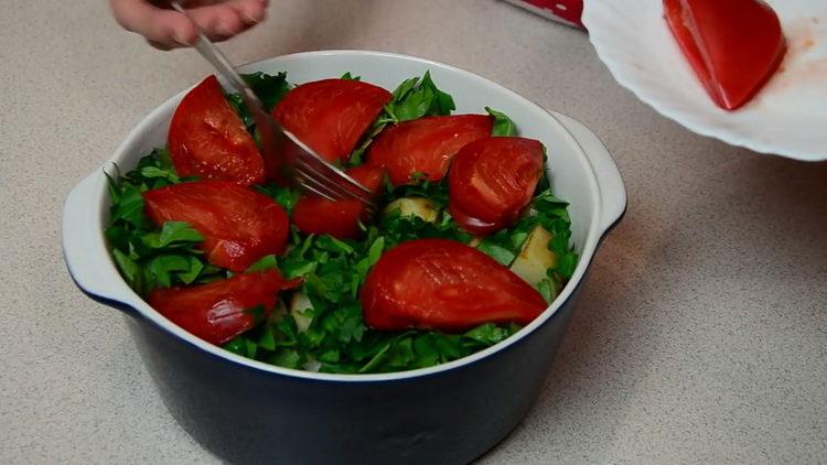 להוסיף עגבניות