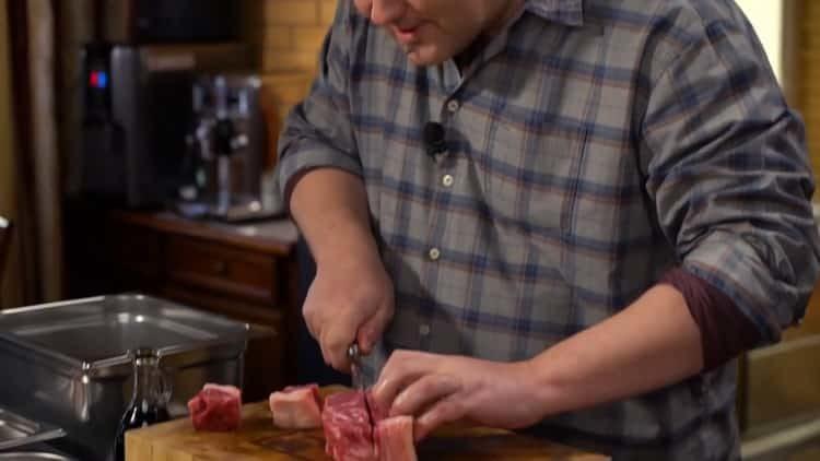 Madlavning oksekød marinade kebab