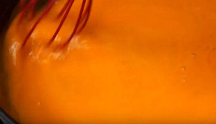 Ajouter de l'eau et bien mélanger.