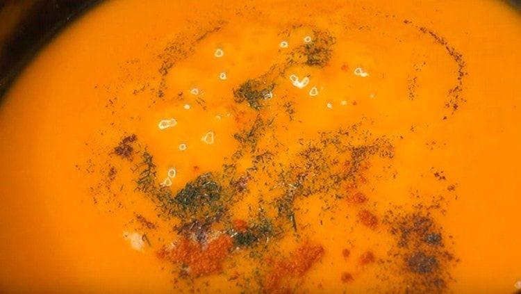 Ajouter le basilic au goût.