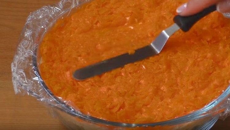 there will be a layer of carrots next.