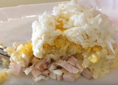 Deliciosa y tierna  ensalada de pechuga ahumada