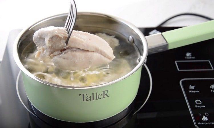 сварете пилешко месо