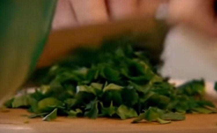 finhakket de grønne.