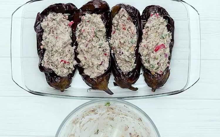 manda berinjela para o forno