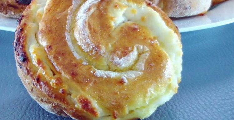 Tvaroh pečené zboží podle receptu krok za krokem s fotografií