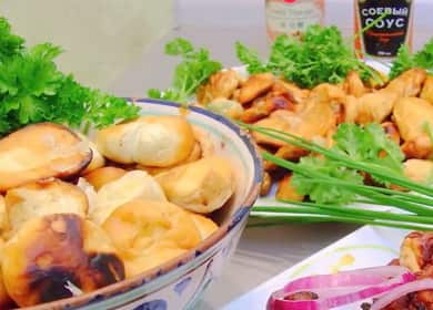 Comment faire cuire un imperméable de champignons frits à l'ail?