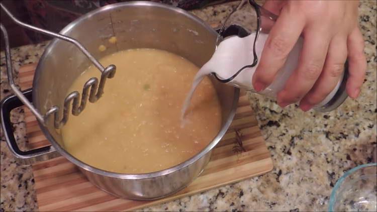 adăugați ulei la mazăre