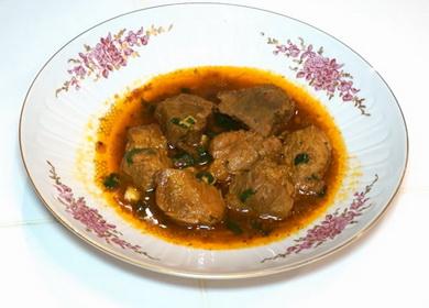  Friptura de porc каз într-o căldură - gustoasă și simplă