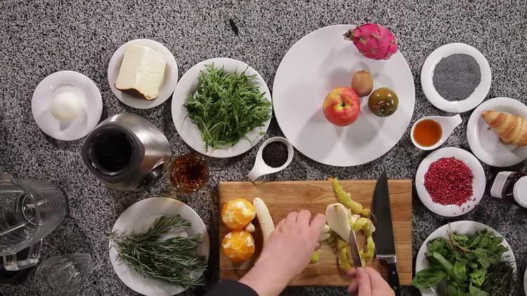 modo limpo e de frutas