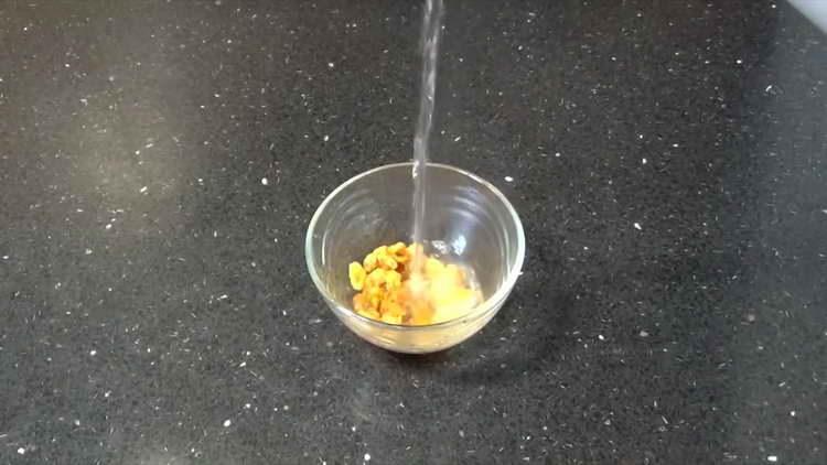 abocar les panses amb aigua bullent