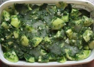 готвим вкусни зелени домати с чесън