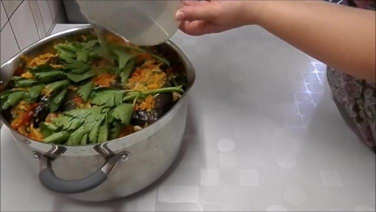 marináda nalijte lilek