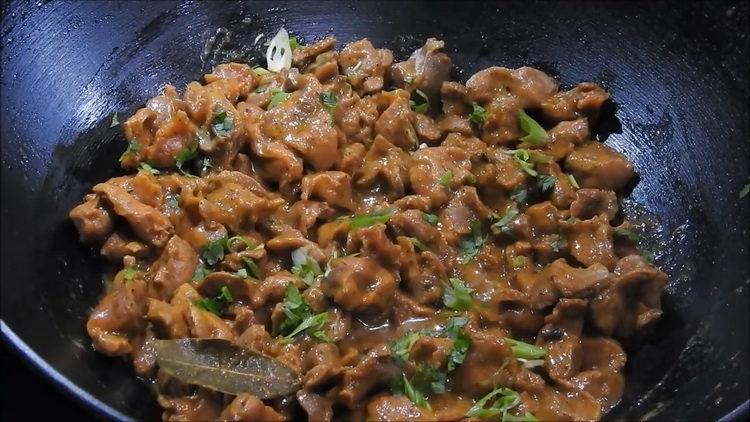 وصفة لمعدة الدجاج لينة والعطاء