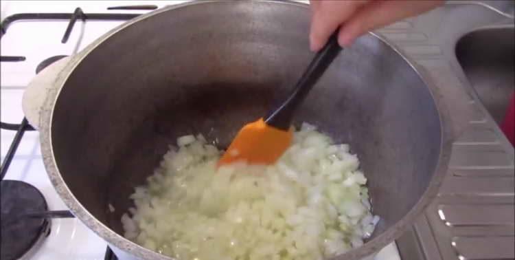 skicka löken att steka