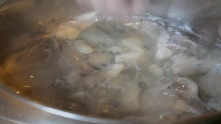 bereite die Zutaten vor