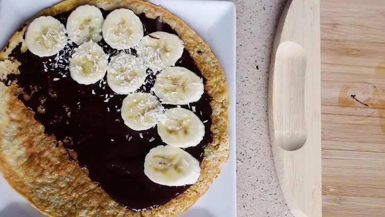 strö pannkaka med kokosnöten