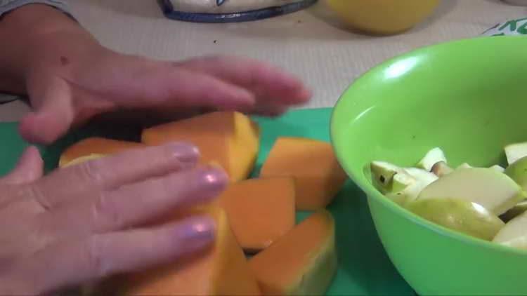 hugg æbler og græskar