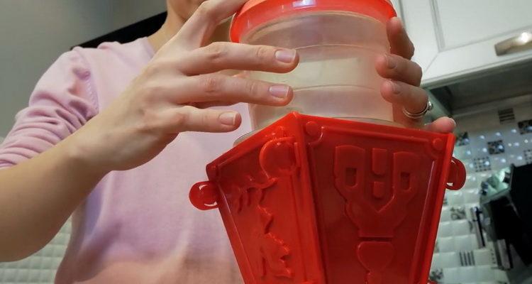 mettre les ingrédients sous oppression