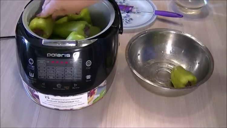 сложете пипера в мултикварка