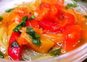 nous cuisinons de délicieux poivrons au four pour l'hiver