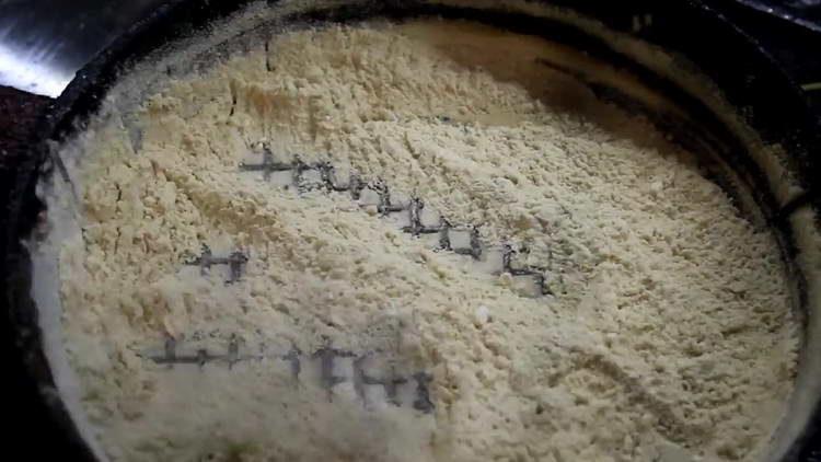 faire frire la farine