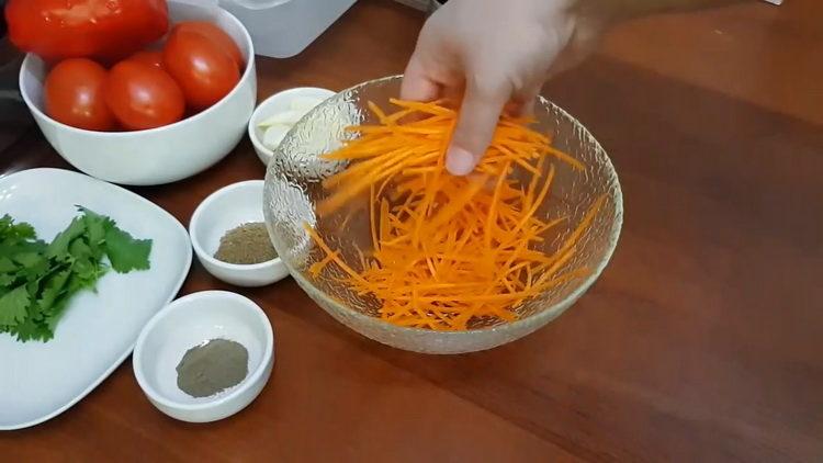 Cozinhamos tomates em georgiano