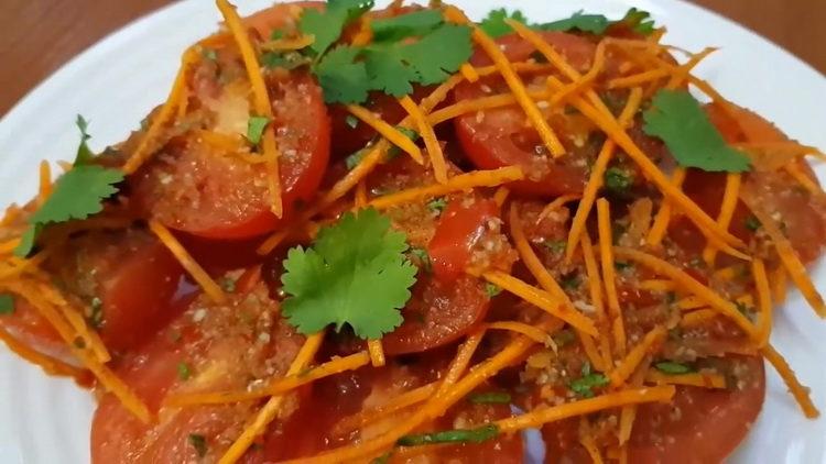 Tomate georgiano em uma receita passo a passo com fotos