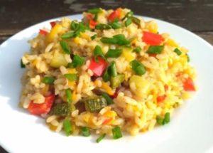 deliciosa receita de arroz com legumes