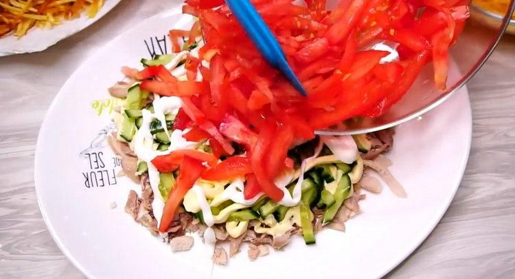 læg ingredienserne i lag