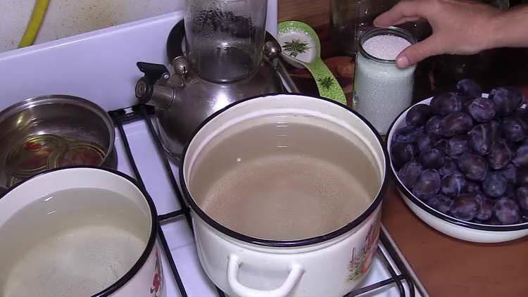 lavare accuratamente le prugne