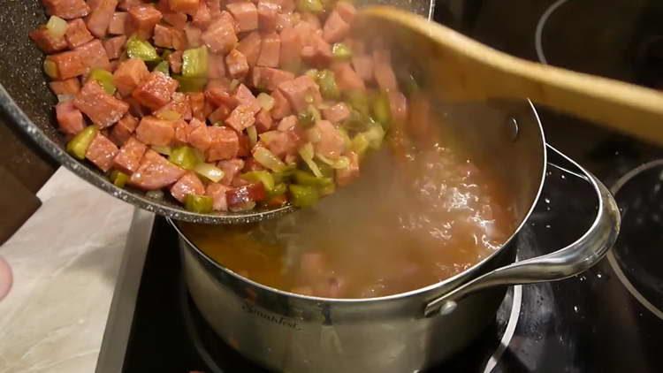 trimite legume în tigaie