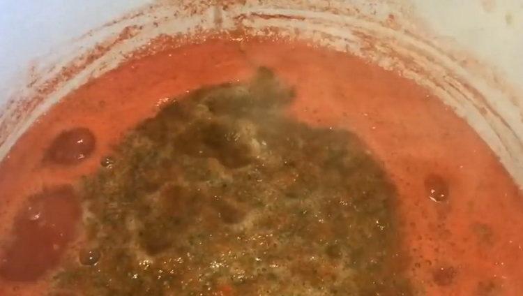 Mischen Sie die Zutaten