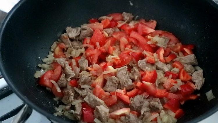 запържете доматите