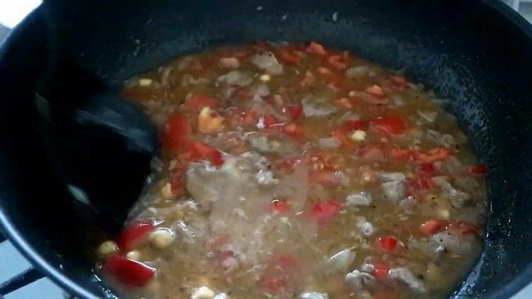 добавете вода