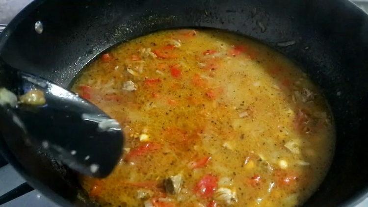 пригответе съставките