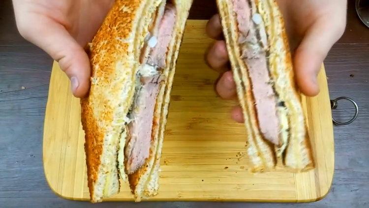 Sandwich-uri cu reteta pas cu pas cu fotografie