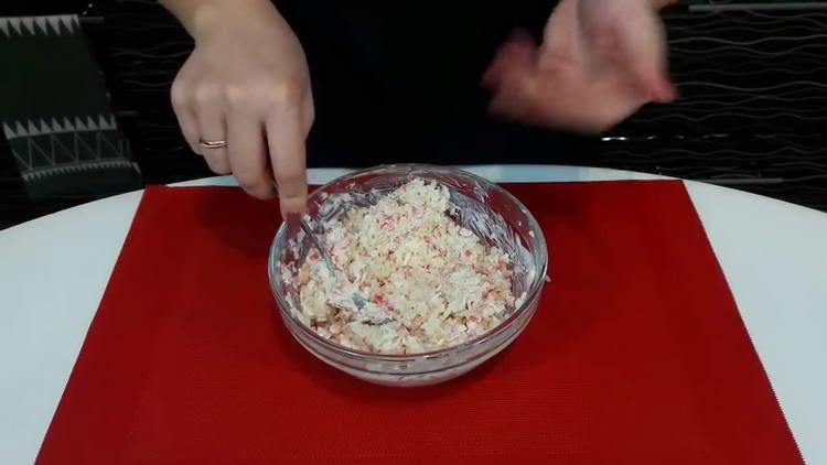 Törtchen mit Krabbenstäbchen