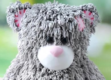 עוגת 3D דוב לילדה 