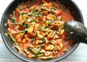 приготвяне на вкусна вечеря с камшик