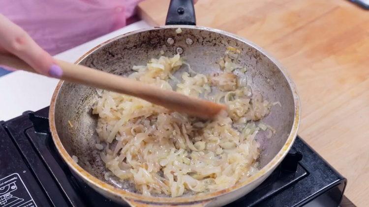 magprito ng mga sibuyas