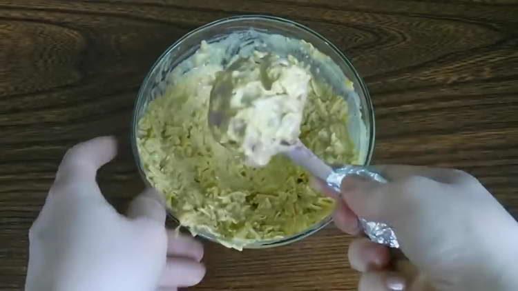 enviar la pierna de pollo a la masa